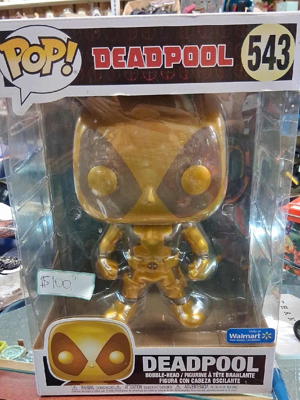 Funko Pop! Deadpool Gold and Brown #543